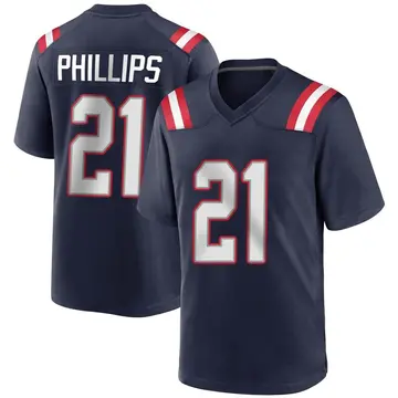 Nike Adrian Phillips Men's Game New England Patriots Navy Blue Team Color Jersey
