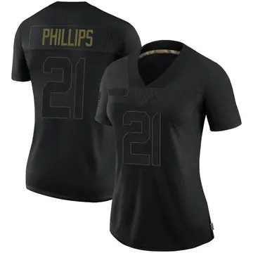 Nike Adrian Phillips Women's Limited New England Patriots Black 2020 Salute To Service Jersey