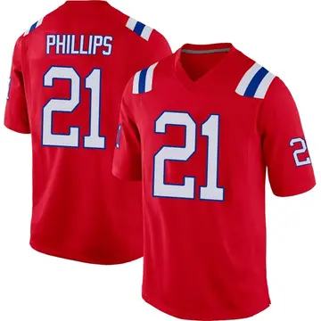 Nike Adrian Phillips Youth Game New England Patriots Red Alternate Jersey