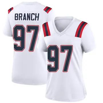 Nike Alan Branch Women's Game New England Patriots White Jersey