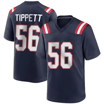 Nike Andre Tippett Men's Game New England Patriots Navy Blue Team Color Jersey