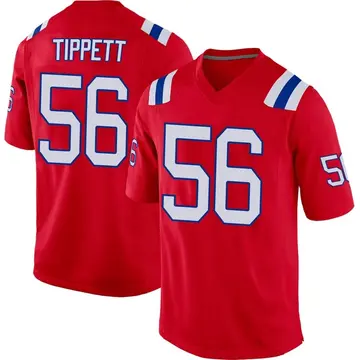 Nike Andre Tippett Men's Game New England Patriots Red Alternate Jersey