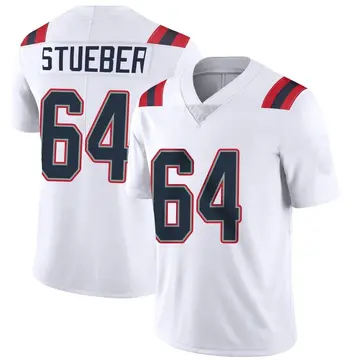 Nike Andrew Stueber Men's Limited New England Patriots White Vapor Untouchable Jersey
