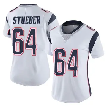 Nike Andrew Stueber Women's Limited New England Patriots White Vapor Untouchable Jersey