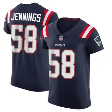 Nike Anfernee Jennings Men's Elite New England Patriots Navy Team Color Vapor Untouchable Jersey