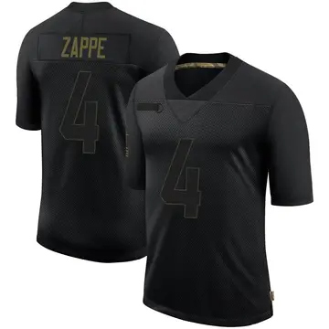 Nike Bailey Zappe Youth Limited New England Patriots Black 2020 Salute To Service Jersey