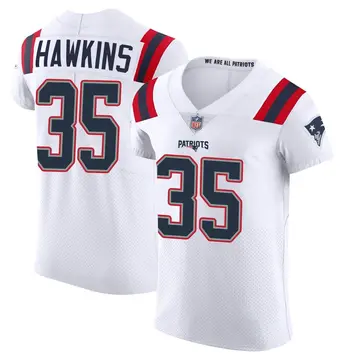 Nike Brad Hawkins Men's Elite New England Patriots White Vapor Untouchable Jersey