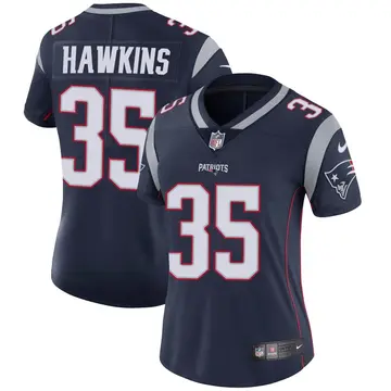 Nike Brad Hawkins Women's Limited New England Patriots Navy Team Color Vapor Untouchable Jersey