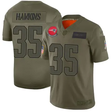 Nike Brad Hawkins Youth Limited New England Patriots Camo 2019 Salute to Service Jersey
