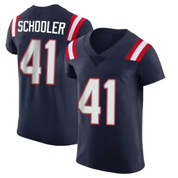Nike Brenden Schooler Men's Elite New England Patriots Navy Team Color Vapor Untouchable Jersey