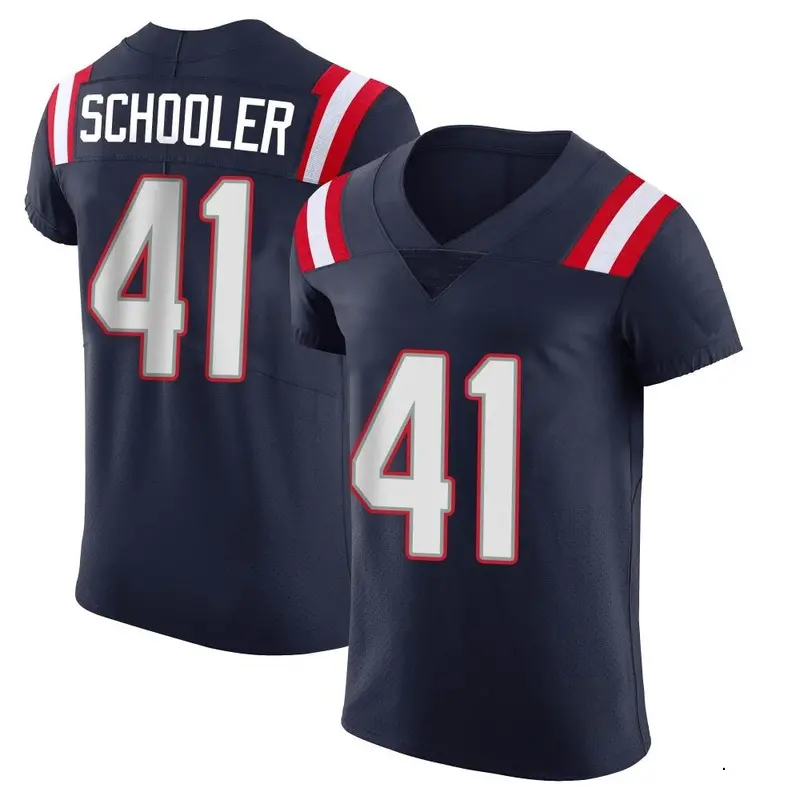 Nike Brenden Schooler Men's Elite New England Patriots Navy Team Color Vapor Untouchable Jersey