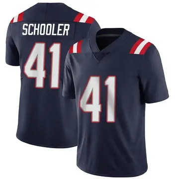 Nike Brenden Schooler Men's Limited New England Patriots Navy Team Color Vapor Untouchable Jersey