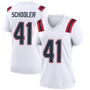 Nike Brenden Schooler Women's Game New England Patriots White Jersey