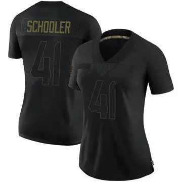 Nike Brenden Schooler Women's Limited New England Patriots Black 2020 Salute To Service Jersey