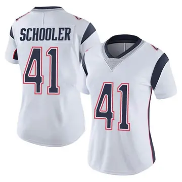 Nike Brenden Schooler Women's Limited New England Patriots White Vapor Untouchable Jersey