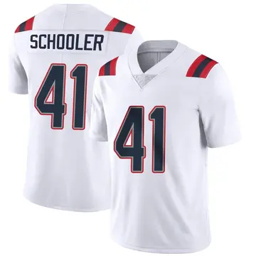 Nike Brenden Schooler Youth Limited New England Patriots White Vapor Untouchable Jersey