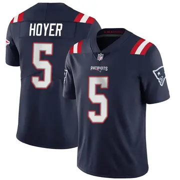 Nike Brian Hoyer Youth Limited New England Patriots Navy Team Color Vapor Untouchable Jersey