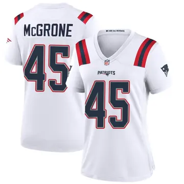 Nike Cameron McGrone Women's Game New England Patriots White Jersey