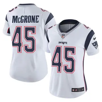 Nike Cameron McGrone Women's Limited New England Patriots White Vapor Untouchable Jersey