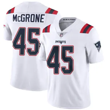 Nike Cameron McGrone Youth Limited New England Patriots White Vapor Untouchable Jersey