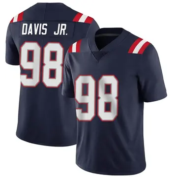Nike Carl Davis Jr. Men's Limited New England Patriots Navy Team Color Vapor Untouchable Jersey