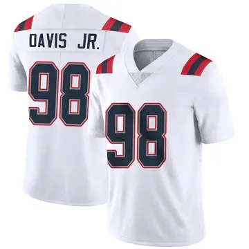 Nike Carl Davis Jr. Youth Limited New England Patriots White Vapor Untouchable Jersey
