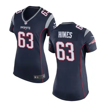 Nike Chasen Hines Women's Game New England Patriots Navy Blue Team Color Jersey