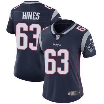 Nike Chasen Hines Women's Limited New England Patriots Navy Team Color Vapor Untouchable Jersey