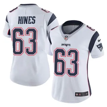 Nike Chasen Hines Women's Limited New England Patriots White Vapor Untouchable Jersey