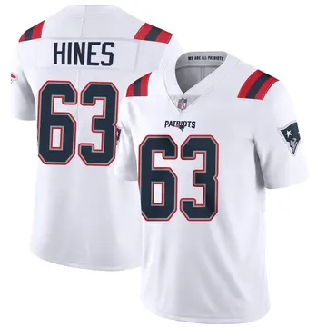 Nike Chasen Hines Youth Limited New England Patriots White Vapor Untouchable Jersey