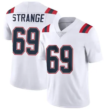 Nike Cole Strange Men's Limited New England Patriots White Vapor Untouchable Jersey