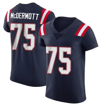 Nike Conor McDermott Men's Elite New England Patriots Navy Team Color Vapor Untouchable Jersey