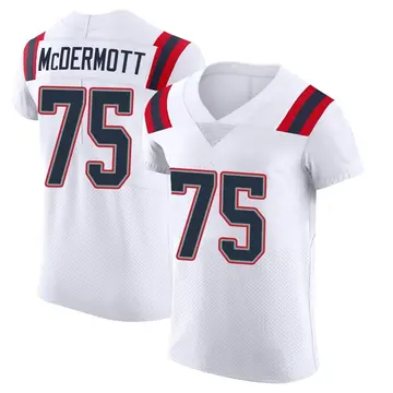Nike Conor McDermott Men's Elite New England Patriots White Vapor Untouchable Jersey