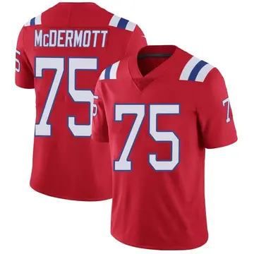 Nike Conor McDermott Men's Limited New England Patriots Red Vapor Untouchable Alternate Jersey