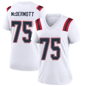 Nike Conor McDermott Women's Game New England Patriots White Jersey