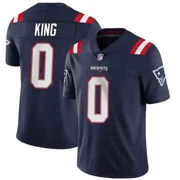 Nike D'Eriq King Men's Limited New England Patriots Navy Team Color Vapor Untouchable Jersey