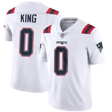 Nike D'Eriq King Men's Limited New England Patriots White Vapor Untouchable Jersey