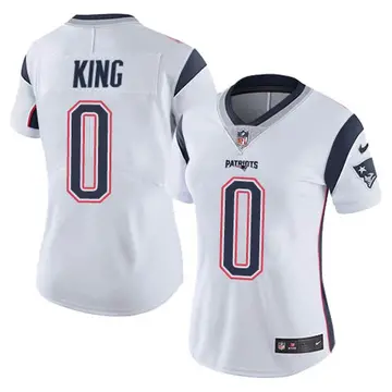 Nike D'Eriq King Women's Limited New England Patriots White Vapor Untouchable Jersey