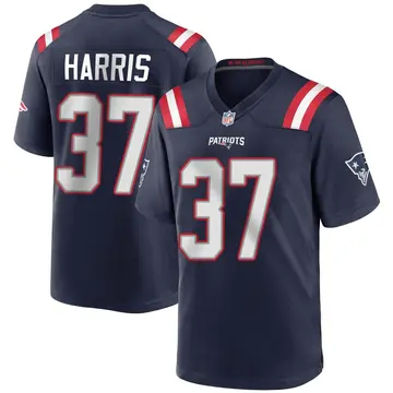 Nike Damien Harris Youth Game New England Patriots Navy Blue Team Color Jersey