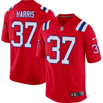 Nike Damien Harris Youth Game New England Patriots Red Alternate Jersey