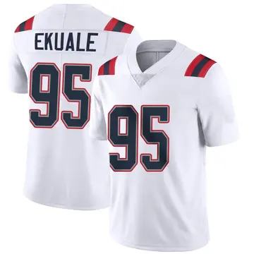 Nike Daniel Ekuale Men's Limited New England Patriots White Vapor Untouchable Jersey