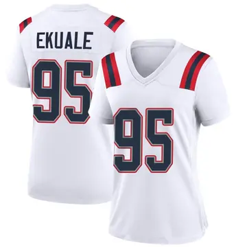 Nike Daniel Ekuale Women's Game New England Patriots White Jersey