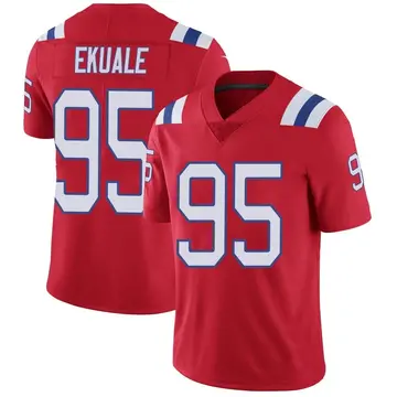 Nike Daniel Ekuale Youth Limited New England Patriots Red Vapor Untouchable Alternate Jersey