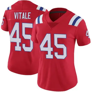 Nike Danny Vitale Women's Limited New England Patriots Red Vapor Untouchable Alternate Jersey