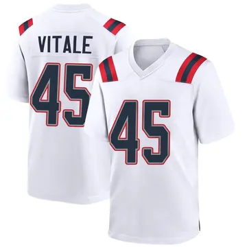 Nike Danny Vitale Youth Game New England Patriots White Jersey