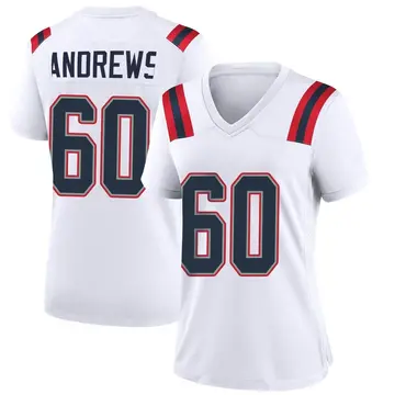 Nike David Andrews Women's Game New England Patriots White Jersey