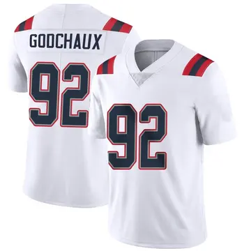 Nike Davon Godchaux Men's Limited New England Patriots White Vapor Untouchable Jersey
