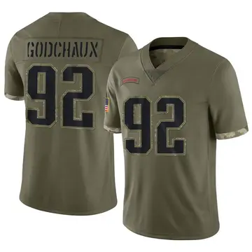 Nike Davon Godchaux Youth Limited New England Patriots Olive 2022 Salute To Service Jersey