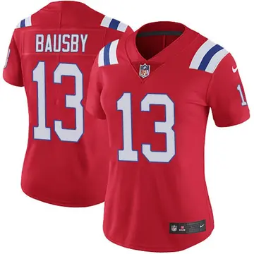 Nike De'Vante Bausby Women's Limited New England Patriots Red Vapor Untouchable Alternate Jersey