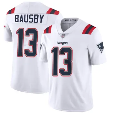 Nike De'Vante Bausby Youth Limited New England Patriots White Vapor Untouchable Jersey